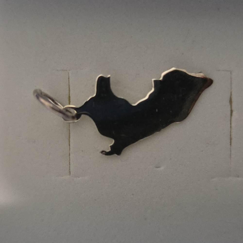 Silver Peruvian Map Pendant